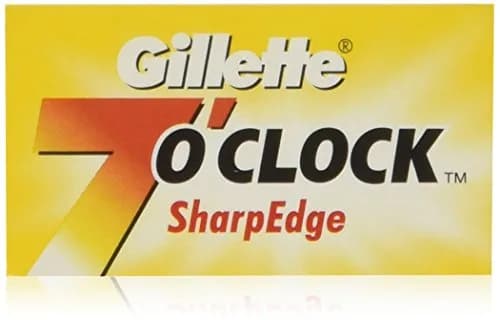 7 O'clock SharpEdge Double Edge Safety Razor Blades 100 Blades (5 Blades per Tuck) | Made in Russia thumbnail 1