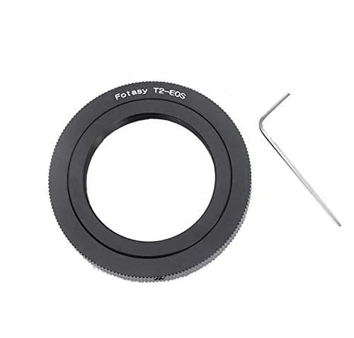 Fotasy T2 Lens to Canon EF/EF-S Mount Adapter | Manual Focus & Exposure Control for Canon DSLR Cameras thumbnail 1