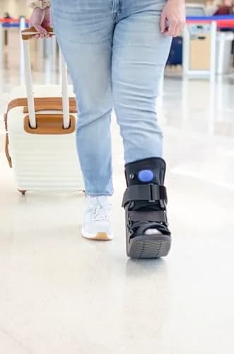 United Ortho Short Air Cam Walker Fracture Boot Large Black | Support for Foot & Ankle Recovery thumbnail 3