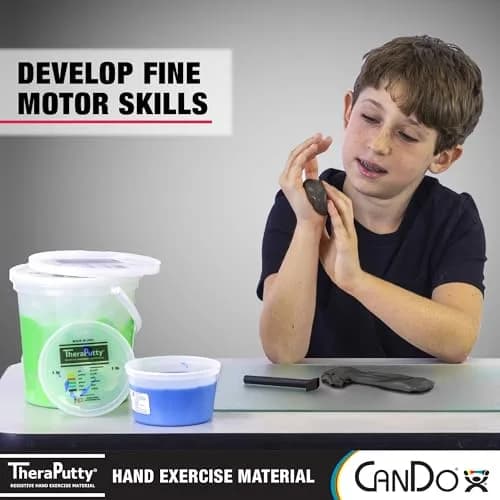 CanDo Theraputty Plus Hand Exercise Putty X-Firm Black 113g (4 oz) | Resistance for Hand Therapy & Grip Strengthening thumbnail 4