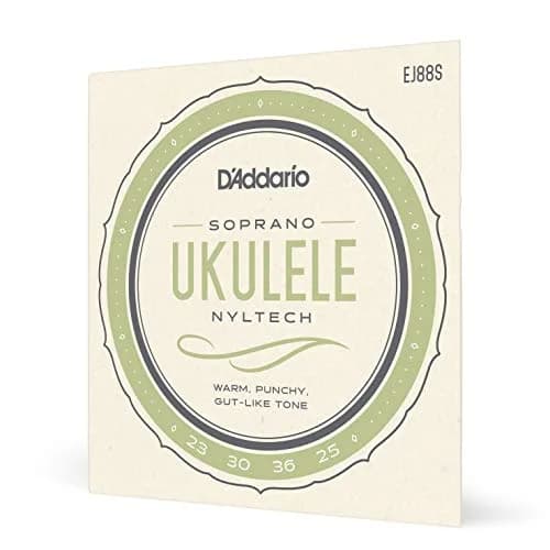 D'Addario Nyltech Soprano Ukulele Strings EJ88S (4-String Set) | Bright Tone & Tuning Stability thumbnail 1