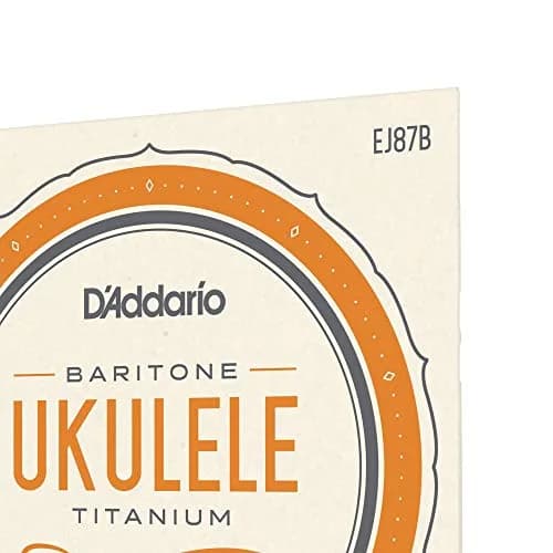 D'Addario Titanium Baritone Ukulele Strings EJ87B (4-String Set) | Bright, Projecting Tone thumbnail 4
