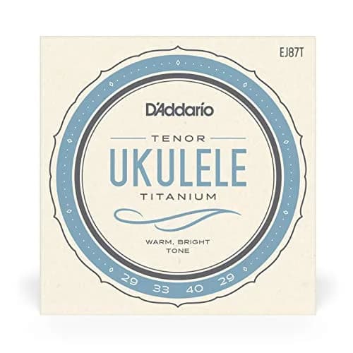 D'Addario Titanium Tenor Ukulele Strings EJ87T (4-String Set) | Bright, Projecting Tone thumbnail 2