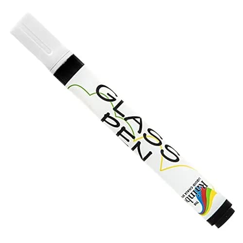 Rainbow Chalk Markers Limited Glass Pen Window Marker White Fine Tip | Writes on Glass, Mirrors, Windows thumbnail 1