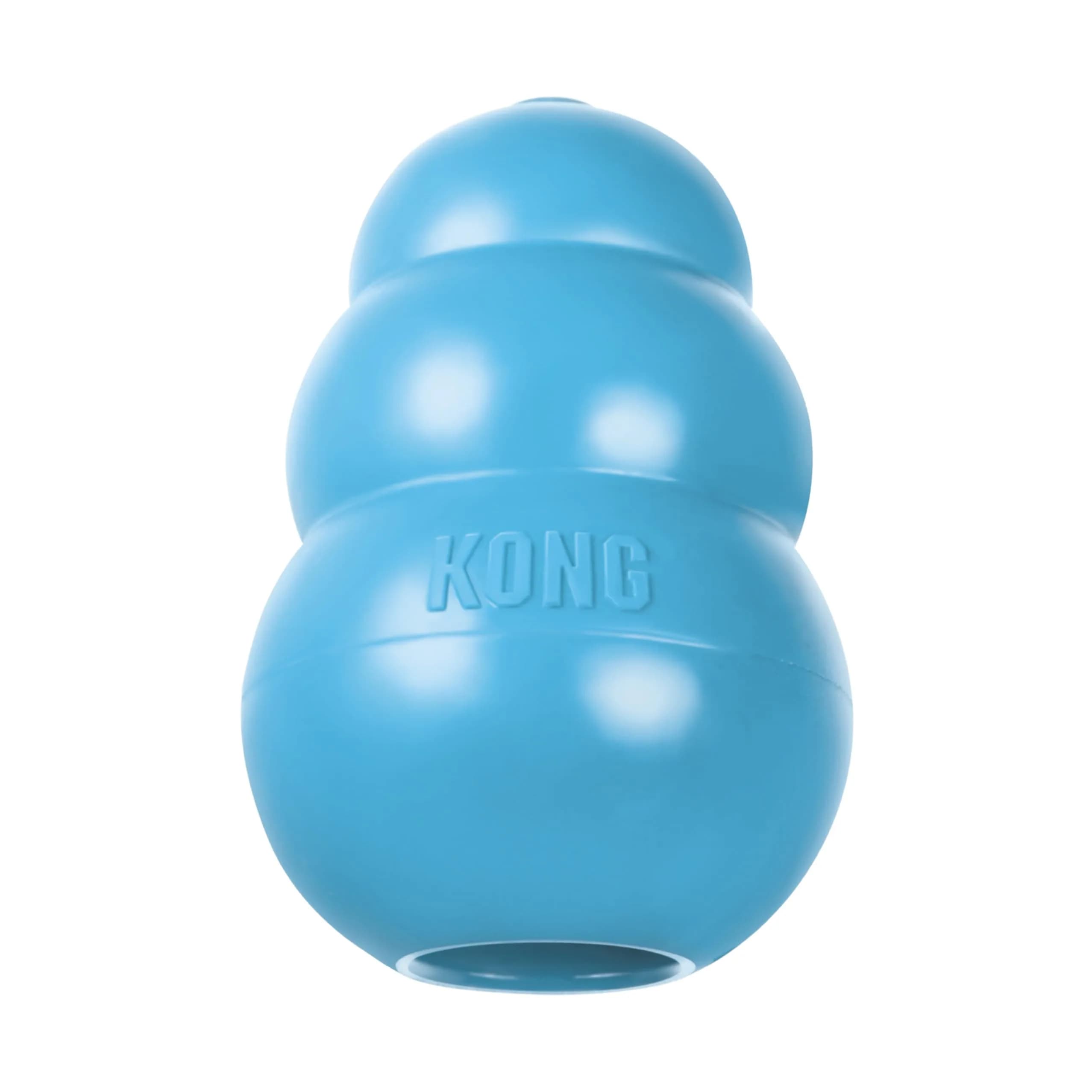 KONG Puppy Natural Rubber Teething Chew Toy for XS Puppies | Gentle, Bounce & Stuffable - main product image