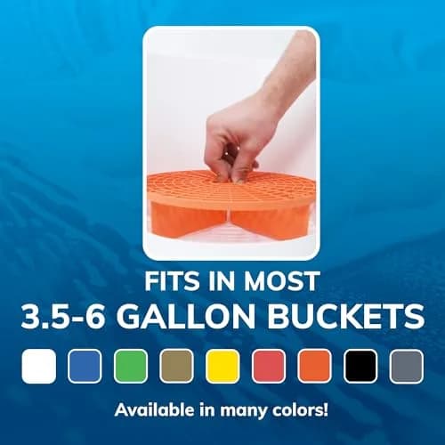Grit Guard Silver Bucket Insert (2 Pack) | 10.5" Diameter (27.6 cm) | Prevents Scratches & Swirl Marks thumbnail 5