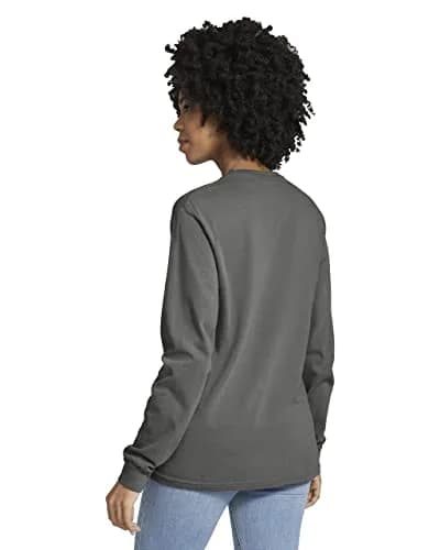 Comfort Colors Womens 6.1 Oz. Ringspun Cotton T-Shirt (6014) -Pepper -2XL | Casual, Garment-Dyed, Pre-shrunk thumbnail 2