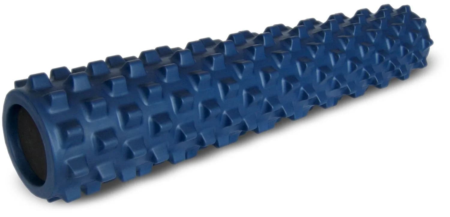 RumbleRoller Original Textured Foam Roller 31-Inch (79 cm) Blue | Deep Tissue Massage for Muscle Recovery — FullSize