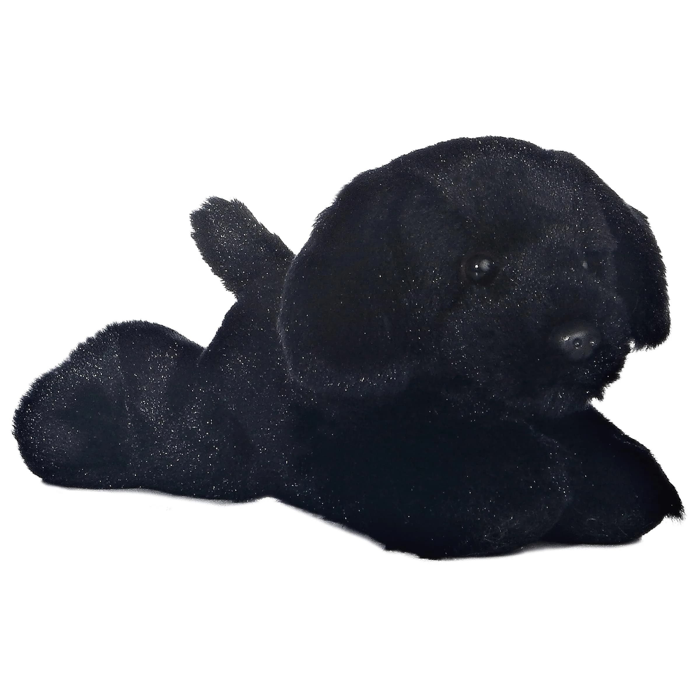 Aurora Mini Flopsie Blackie Labrador Plush Toy 20 cm (8 inches) | Soft, Cuddly, and Safe for All Ages — Blackie™
