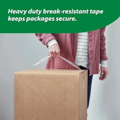 Duck HD Clear Packing Tape Refills - 24 Rolls, 1.88 In. x 54.6 Yds. | Heavy Duty Shipping Tape with Acrylic Adhesive thumbnail 2