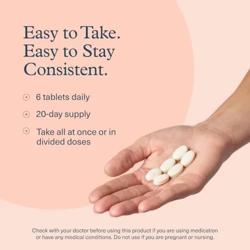 Youtheory Advanced Collagen 6,000 mg | Hydrolyzed Collagen Peptides & Vitamin C for Hair, Nails & Joints, 120 Tablets thumbnail 6