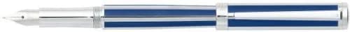 Sheaffer Intensity Ultramarine Striped Fountain Pen Medium Nib 0.5mm | Smooth Ink Flow - main product image