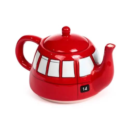 Puckator Routemaster Red Bus Tea for One Set, Ceramic, Mixed, Total Height 17cm | London Bus Tea Cup & Pot thumbnail 4