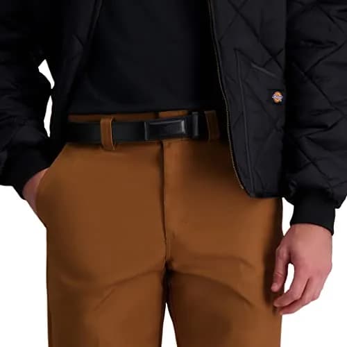 Dickies Men's Leather Work Belt - Heavy Duty No-Scratch Buckle, Black, Medium | Durable, Classic Style for Everyday Use thumbnail 6