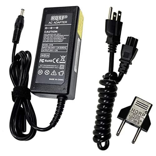 HQRP AC Power Adapter 24V 2A 48W with Euro Plug Adapter | Compatible with Logitech Racing Wheels thumbnail 1