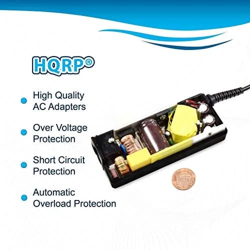 HQRP AC Power Adapter 24V 2A 48W with Euro Plug Adapter | Compatible with Logitech Racing Wheels thumbnail 5