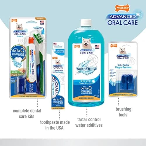 Nylabone Advanced Oral Care Natural Dog Dental Kit Peanut Flavor 2.5 oz (74ml) | Vet Recommended for Healthy Teeth & Gums thumbnail 5