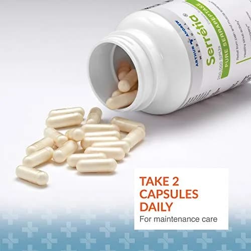 Arthur Andrew Medical Serretia 90 Capsules | Pure Serrapeptase Enzyme for Recovery & Sinus Support thumbnail 6