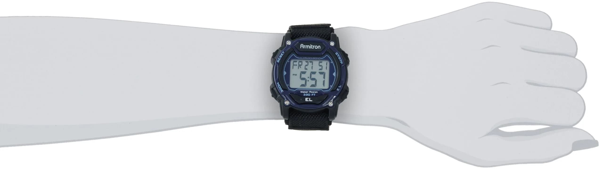Armitron Sport Unisex Digital Chronograph Watch 40mm (1.5 inches) | Water Resistant 100M thumbnail 5