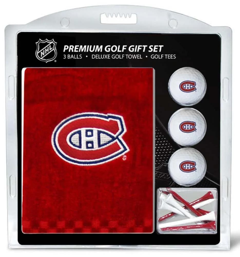 Team Golf NHL Embroidered Towel Gift Set Montreal Canadiens | 0.385 kg (0.85 lb)