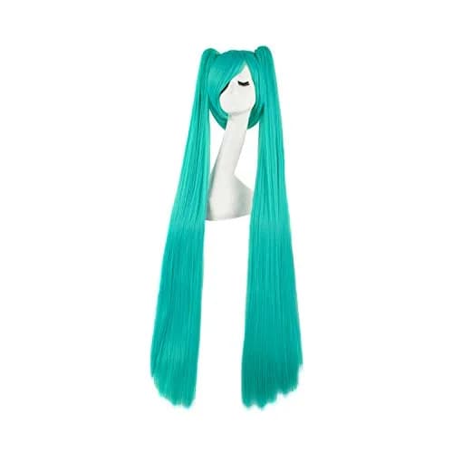 MapofBeauty Long Straight Cosplay Wig 120cm (47 Inch) | Mixed Cyan thumbnail 1