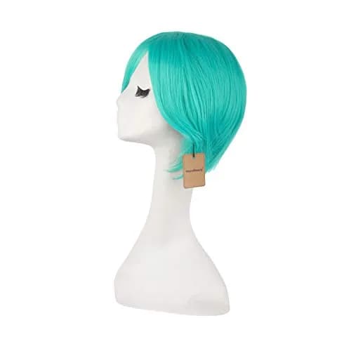 MapofBeauty Long Straight Cosplay Wig 120cm (47 Inch) | Mixed Cyan thumbnail 6