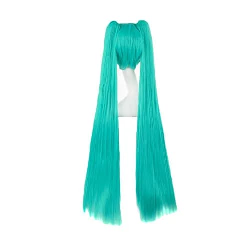 MapofBeauty Long Straight Cosplay Wig 120cm (47 Inch) | Mixed Cyan thumbnail 4