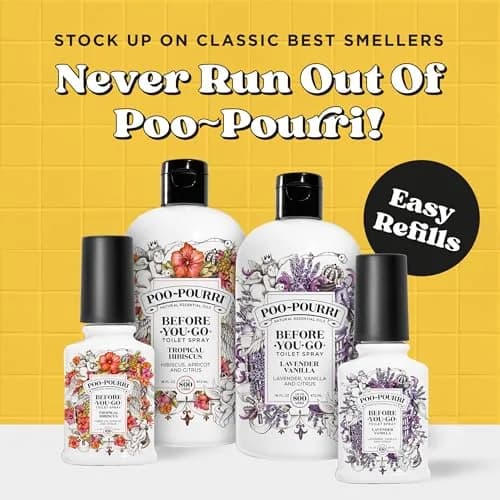 Poo-Pourri Before-You-Go Toilet Spray Refill, Original Citrus 473ml (16 Fl Oz) | Traps Odor Before It Begins thumbnail 3