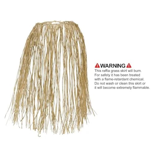 Beistle King Size Raffia Hula Skirt (natural) Party Accessory | Luau Costume thumbnail 4