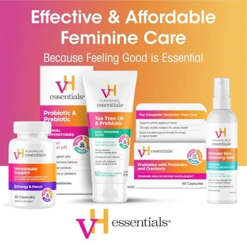 vH essentials pH Balanced Daily Feminine Wash 177ml (6 Fl Oz) | Gentle Cleansing with Tea Tree Oil & Prebiotics thumbnail 6