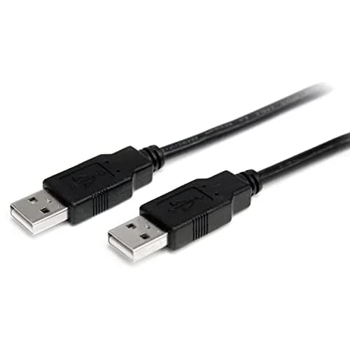 StarTech 2m USB 2.0 USB-A to USB-A Cable, Male to Male | 6.6 ft, Supports USB 2.0 up to 480 Mbps thumbnail 1