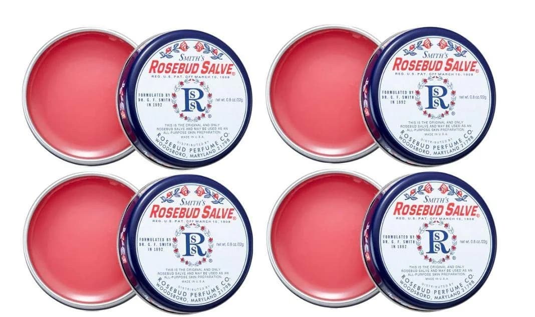 Rosebud Perfume Smith's Rosebud Salve Tin 0.8 oz | Multi-Purpose Lip & Skin Balm for Dry & Irritated Skin - main product image