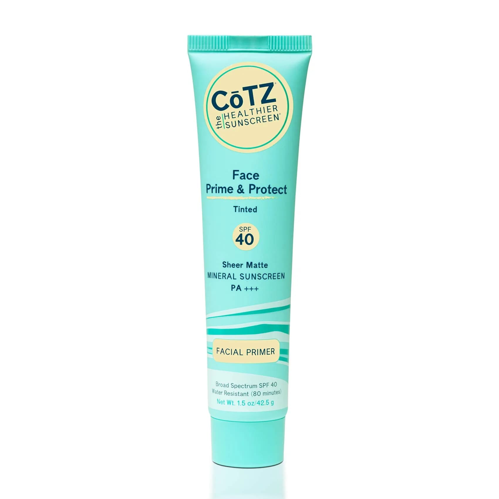 CoTZ Face Prime & Protect Tinted Mineral Sunscreen SPF 40 42.5 g (1.5 oz) | Broad Spectrum UVA/UVB Protection - main product image