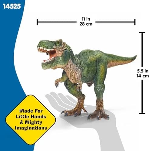 Schleich Tyrannosaurus Rex Dino Figurine 27.9cm (11" x 5.5" x 3.7") | Movable Jaw Toy for Kids 4+ thumbnail 4