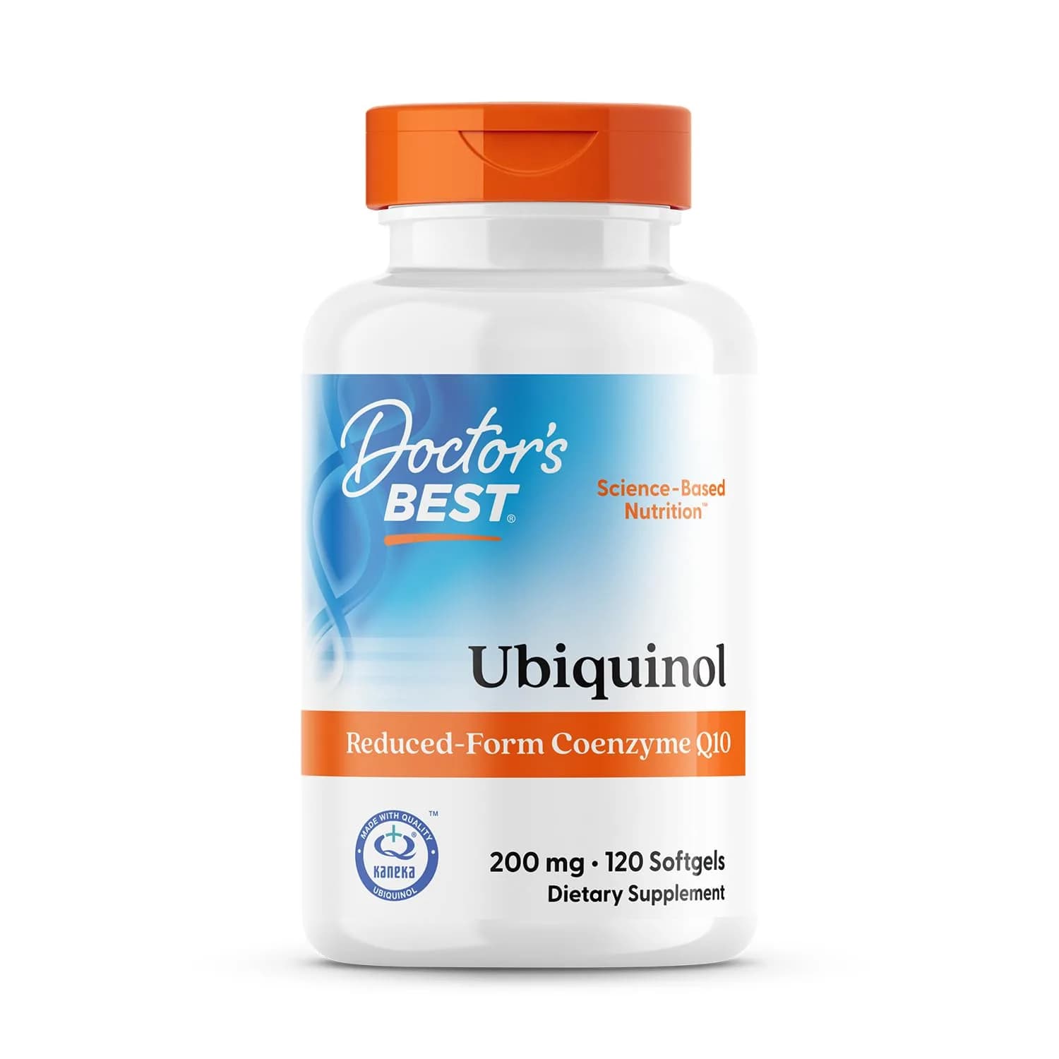 Doctor's BEST Kaneka Ubiquinol 200 mg Softgels (120 Count) — No Color