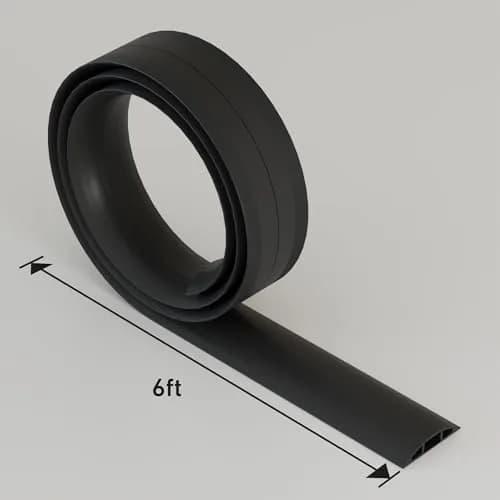 D-Line 6ft Floor Cord Cover Cable Protector 1.6m (6ft) | Heavy Duty PVC Cable Management for Offices and Homes thumbnail 8