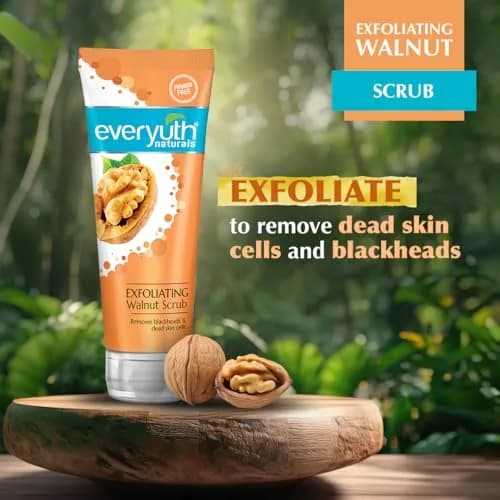 Everyuth Walnut Exfoliating Scrub 100g | Nano Multi-vita & Walnut Shell Particles for All Skin Types thumbnail 3