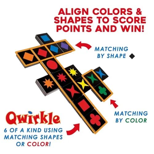MindWare Travel Qwirkle Strategy Tile Board Game for 2-4 Players | Portable Family Strategy Game in Travel Pouch thumbnail 6
