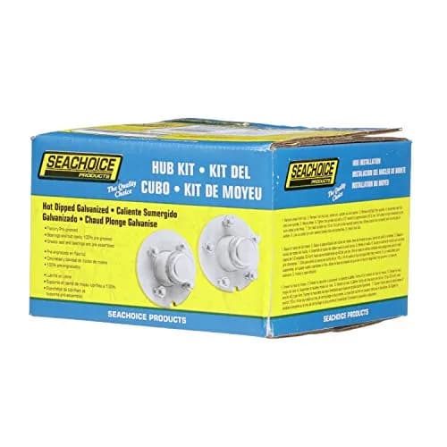 Seachoice Trailer Wheel Hub 1 in. Axle 5 Lug Galvanized Pregreased | 3.67 kg (8 lb) Hub Assembly with Bearings & Seals thumbnail 5