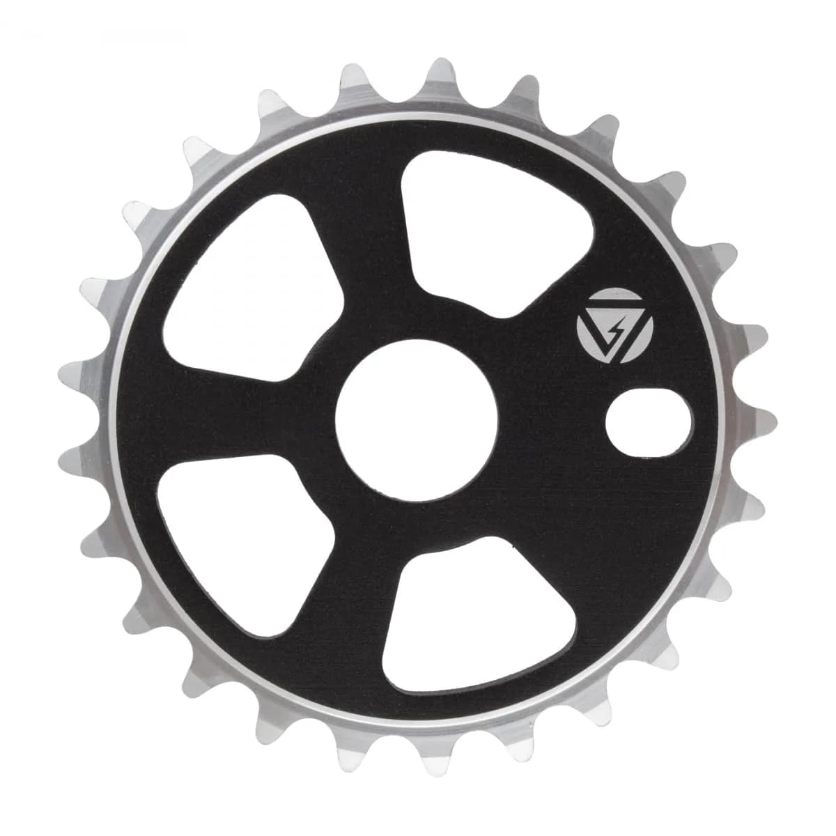 Black Ops Micro Drive BMX Chain Ring 28t (1/8") | CNC Machined 6061-T6 Alloy — Black / 25t