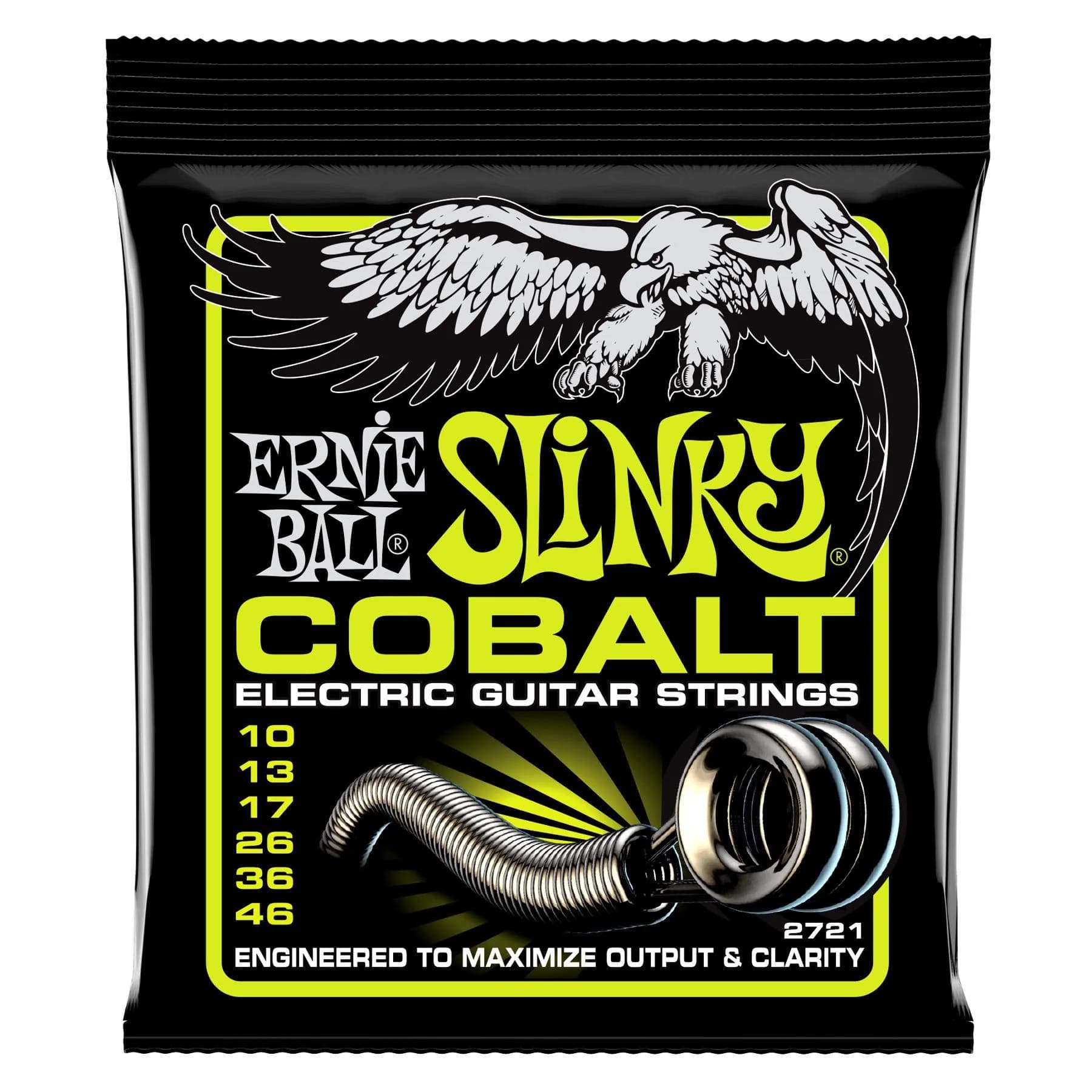Ernie Ball Regular Slinky Cobalt Electric Guitar Strings 10-46 Gauge | Extended Dynamic Range - main product image