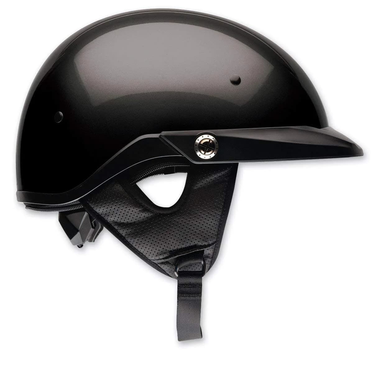 BELL Pit Boss Motorcycle Half Helmet - Black, X-Small/Small | Lightweight, DOT & FMVSS 218 Certified
