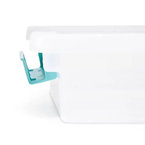 Sterilite Regular Clip Box Small Blue Plastic | Clear Lid & Base for Easy Identification thumbnail 7