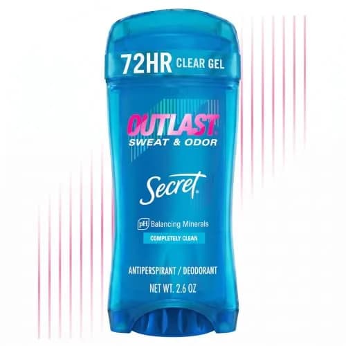 Secret Outlast Antiperspirant Deodorant for Women, 72hr Sweat & Odor Protection, Invisible Solid 77g (2.6 oz) | PH Balancing Minerals thumbnail 1