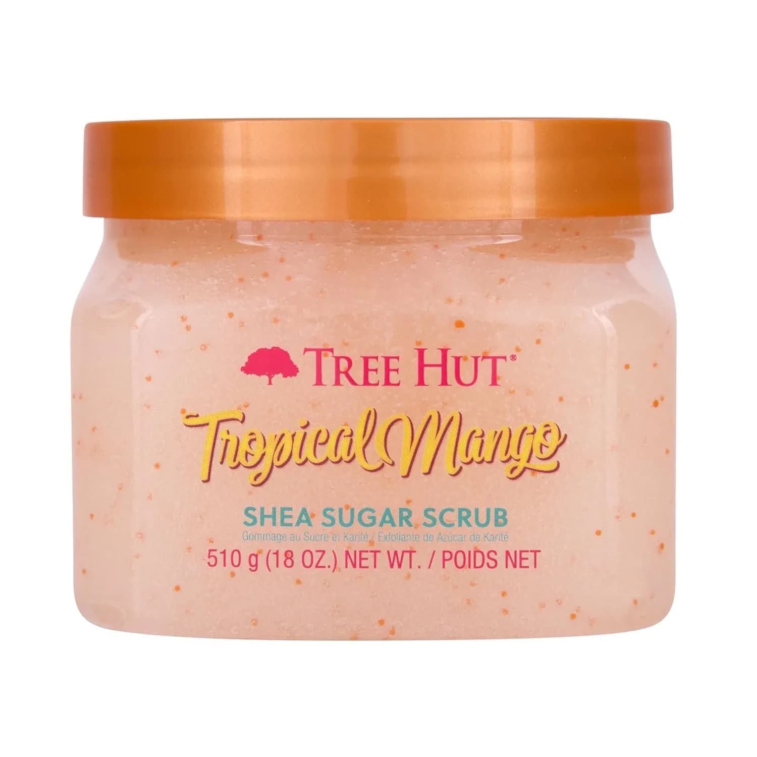Tree Hut Tropical Mango Body Scrub 510g (18 Oz) | Exfoliating & Hydrating with Shea Butter - main product image