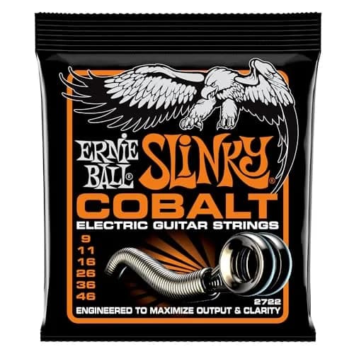 Ernie Ball Hybrid Slinky Cobalt Electric Guitar Strings 9-46 Gauge (2.27 kg / 5 lb) | Extended Dynamic Range thumbnail 1
