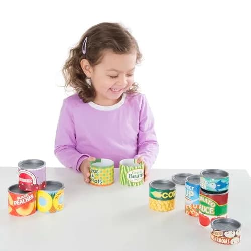 Melissa & Doug Let's Play House, 10 Grocery Cans with Removable Lids | Pretend Play Food for Kids 3+ thumbnail 8