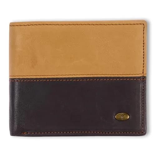 Christian Art Gifts Genuine Full-grain Leather Bi-fold Wallet | Christian Gift for Men, Durable & Classic (70-120 chars) thumbnail 1