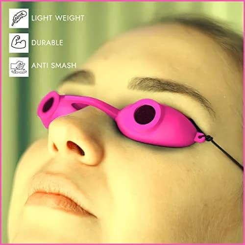 Super Sunnies Flexible UV Eye Tanning Goggles w/Strap, 1 Count | Protects Eyes from UV & Red Light thumbnail 6