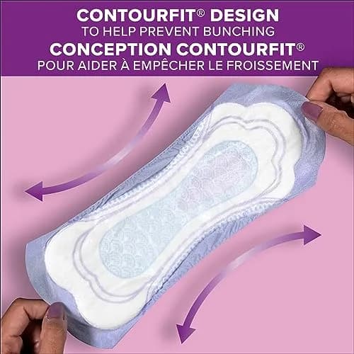 Poise Maximum Absorbency Incontinence Pads Long 12 Count | 3X Drier Than Period Pads thumbnail 4